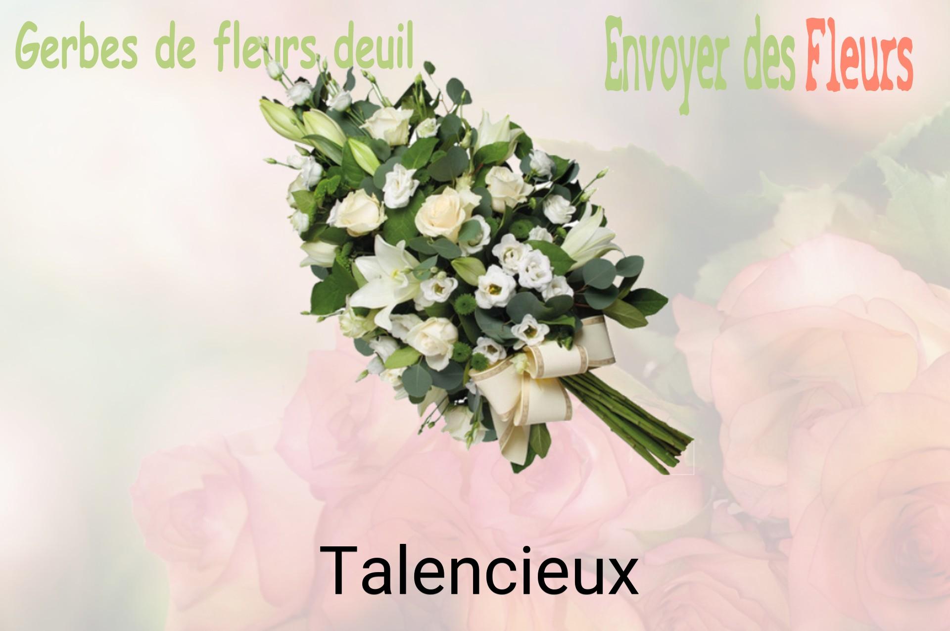 Gerbe de fleurs de deuil livrée à Talencieux